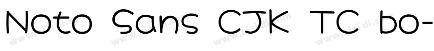 Noto Sans CJK TC bo字体转换